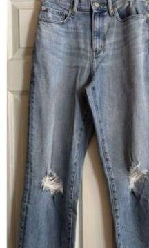 Uniqlo Straight Leg Ripped Jeans Size 26