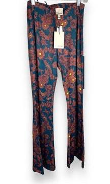 Industry Floral Flare High Waist Leggings NWT S