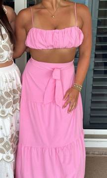 Billy J Pink Set Maxi Skirt