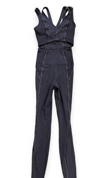 Nike Yoga Luxe Dri-FIT Women's Infinalon Jumpsuit Size XS Cropped