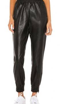 SUPERDOWN Rinah faux Leather Jogger Pants Small