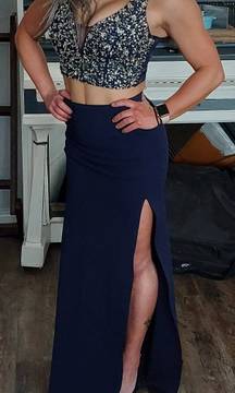 Two Piece Prom Gown