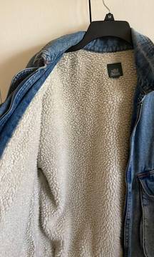 sherpa lined jean jacket