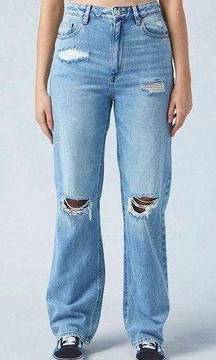 Light Blue Ripped '90s Boyfriend Jeans