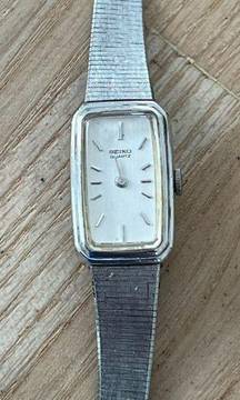 Seiko Vintage Ladies Watch Stainless Bracelet, Case, Hands, Markers, Dial