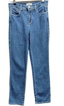 L’AGENCE Alexia High Rise Crop Cigarette Blue Jeans In Hansen Size 26
