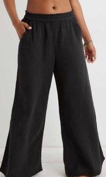 Aerie Pool To Party Wide Leg Smocked Gauze Pants Size M