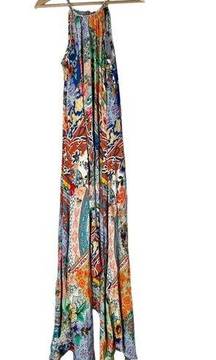 Tolani Collection Bay Barcelona High Neck Colorful Maxi Dress S