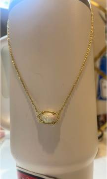 Elise Necklace White Opal