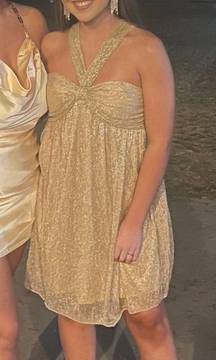 Gold/Silver Metallic Dress