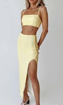 Yellow Skirt Set