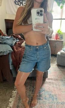 Vintage Long Denim Shorts