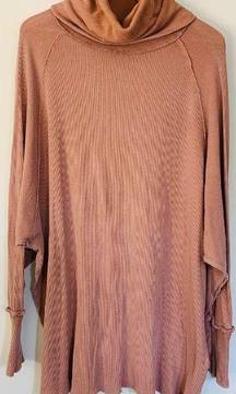 We the Free Pullover Turtleneck Top in Terra Cotta size XS/S