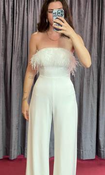 White Formal Jumpsuit