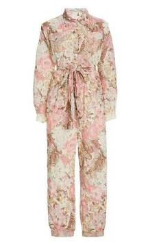 NWT LoveShackFancy Morellia Jumpsuit in Dew Drop Floral Cotton 1-Piece XS $395