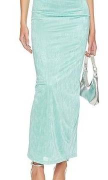 Superdown Joana Maxi Skirt in Teal