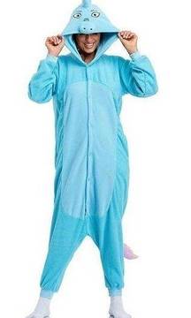 NEW Dragon Adult Unisex Pajamas Halloween Costume Outfit L