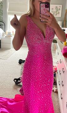 Hot Pink Prom Dress