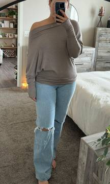 Off-The-Shoulder Sweater Top 