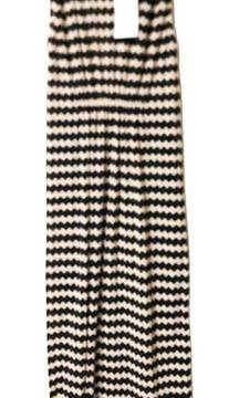 ZARA  NWT Printed Pleated Striped Black/Beige Halter Maxi Casual/Party Dress Sz S