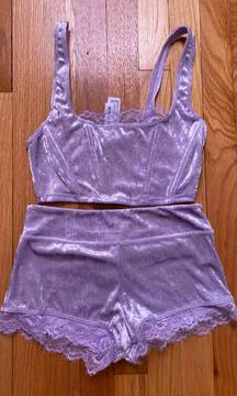 Purple Velvet Set 