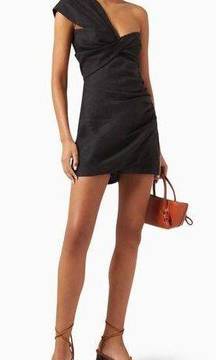 Just BEE Queen Solange Romper in Black Large Womens Linen Short Set outfit