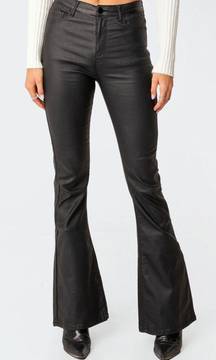 Leather Flare Pants