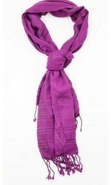 Lightweight summer scarf with tassels