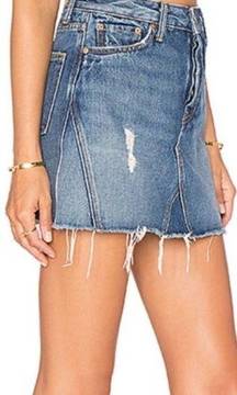 GRLFRND Eva Denim Mini Skirt Walk This Way