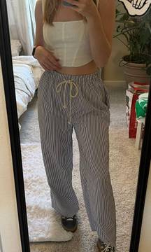 Blue Striped Beach Pants