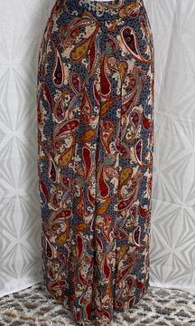 | Paisley Lightweight Gaucho Boho Pants