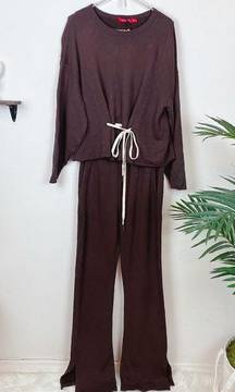 n:Philanthropy Zen Sweatshirt & Sweatpants Set Chocolate