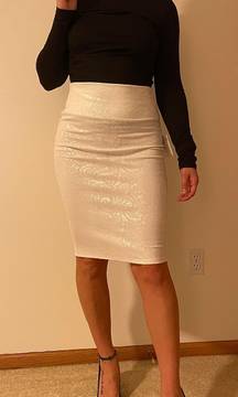 White Pencil Skirt