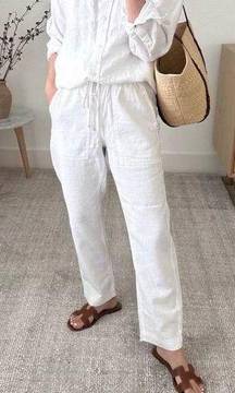 NWT, J. Crew Seaside Pant in Linen Blend, Sz M