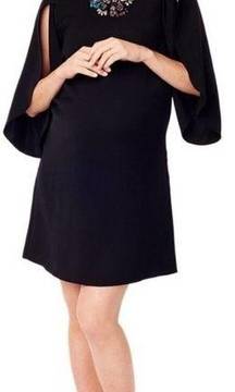 NWT Ingrid & Isabel Black Tulip Sleeve Shift Dress