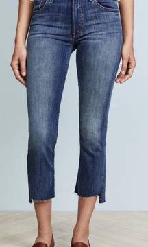 Mother Insider Crop Step Fray Jeans