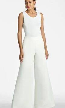 Sachin & Babi Lana Solid White Pants Wide Leg Size 8