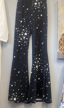 Starry Night 4th July Star Flared Pants XL