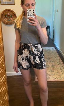 Floral Print Flowy Shorts