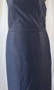 Kathleen Blue Chambray Stripe Knit Dress