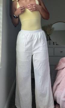 White Linen Pants