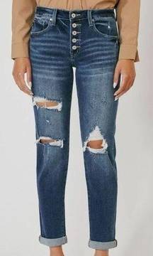 KanCan Cali Mid Rise Boyfriend Jeans