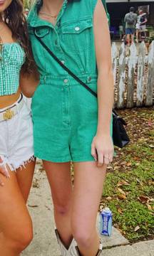 Day+moon Jean Romper 