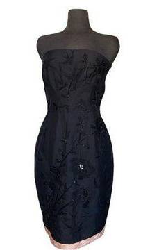 Tracy Reese Silk Cocktail Dress Black Sz 8