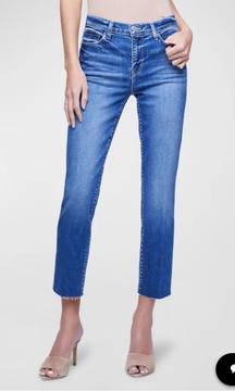 L’AGENCE “Sada” Raw Hem Denim Jeans 26