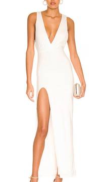 Revolve Erika Deep V Jersey Maxi