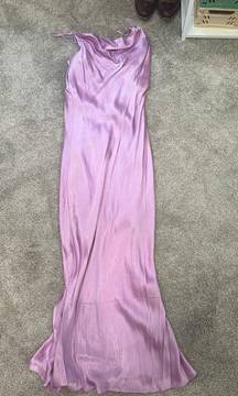 Satin maxi slip dress