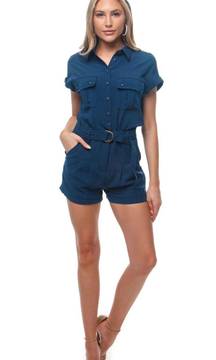 Navy Romper