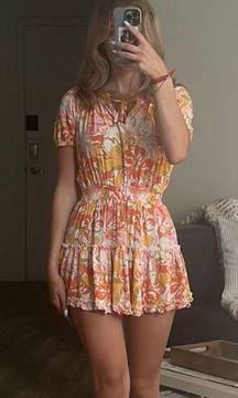 & Pup Floral Mini Dress