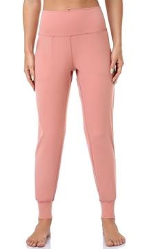 Buttery Soft High Waisted Joggers - Mauve Pink